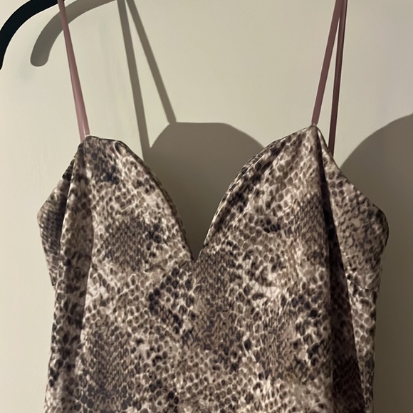 Strapless snake print dress - Picture 3 of 4